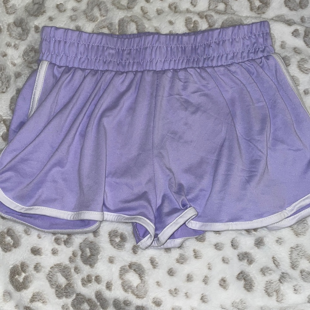 Lavender colored shorts